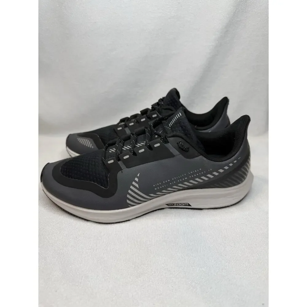 Nike Air Zoom Pegasus 36 Shield womens 8.5 Cool Grey Black Water Resistant